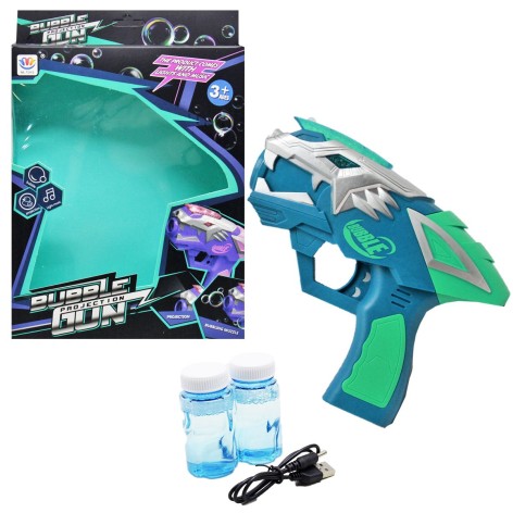 Пістолет з мильними бульбашками, бірюзовий