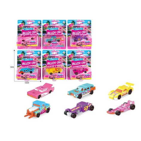 Машинка 6 видів, на листі, мікс видів 