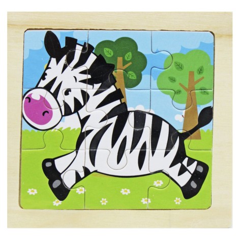 Деревянные пазлы с рамкой 