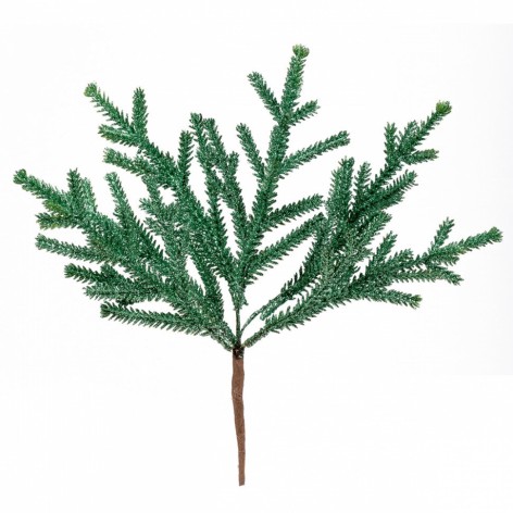 Ветвь декоративная Yes! Fun 26 см, зеленая, глиттер