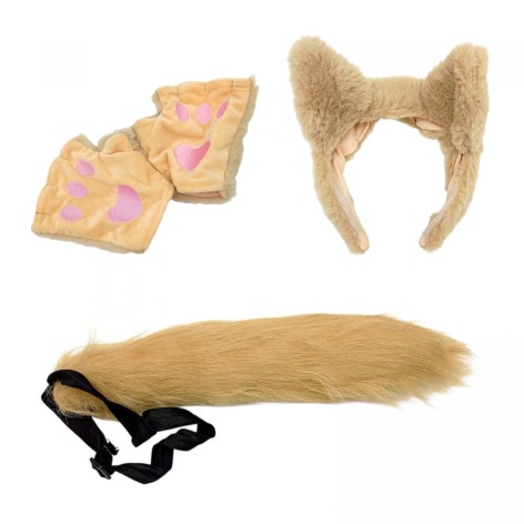 Набор квадробера Копиця "Котик рыжий" с хвостиком ушками и лапками