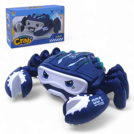 Игрушка интерактивная "Краб", ездит, со светом и музыкой (белый)
