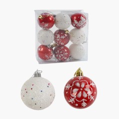 Новорічні ялинкові прикраси A-Toys 9 штук (C67261)