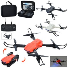 Квадрокоптер р/к, аккумулятор,20см,камера, свет,зап.лоп,USBзар,3 цвета,в чемодане, 21-16-6см /4/