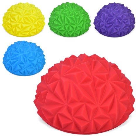 Спортивний інвентар півсфера масажна діам.16см, мікс кольорів, у п/е 16-16-8см 