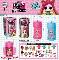 Герои LO. Bela Dolls имеют разноцветные волосы, капсула 16см в виде лака д/волос, в кор. 9,5*17,5см /84-2/