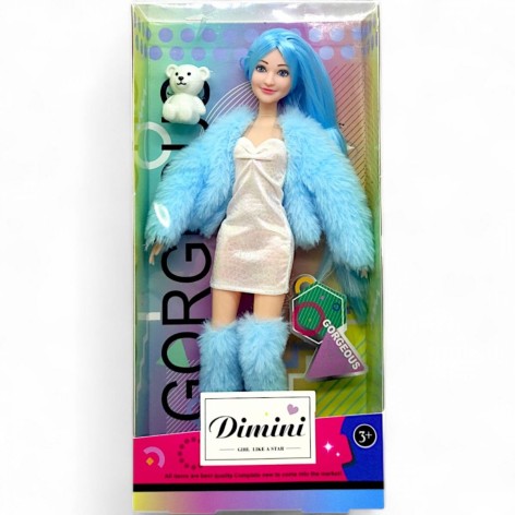 Кукла "Dimini", голубая