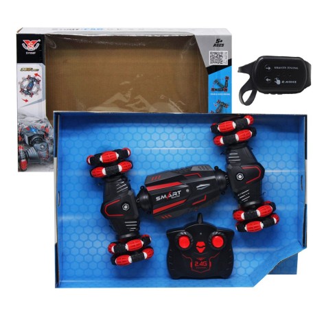 Машинка на радиоуправлении "Вездеход-трюкач", красный