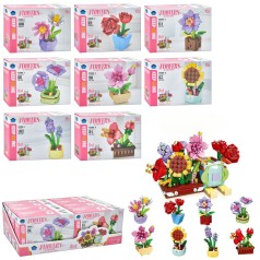 Конструктор квітка, 8в1,від 83дет, 8видів /12/96/8шт в кор. 39-19-14,5см