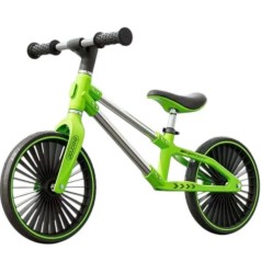 Велобіг сталевий, колеса 12 дюймів PU,зелений (у короб. 63*16*43 см)