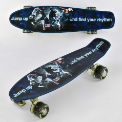 Скейт Best Board, дошка=55см, колеса PU, СВІТЛЯТЬСЯ, d=6см /8/