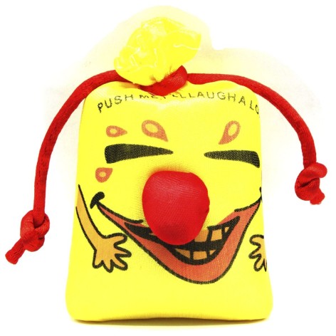 Мешок смеха с носиком; желтый