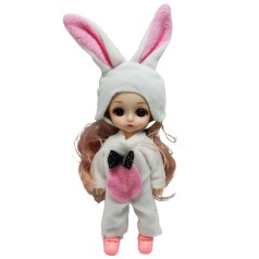Кукла маленькая БЕЛОВКА ЗАЯ