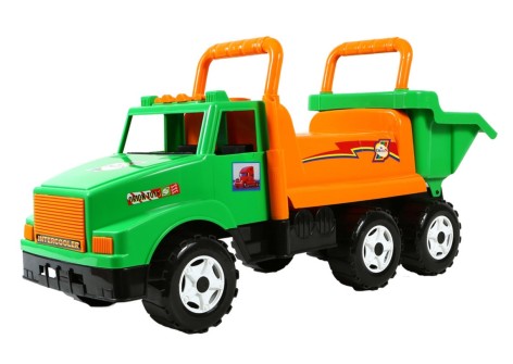 Машина толокар вантажівка Оріон з клаксоном зелена 67*29*46 см