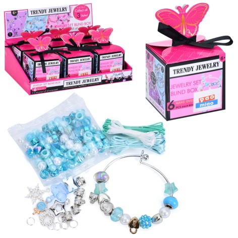 Бісер бусини, браслети, підвіски, в кор-ці(сюрприз), /12/72/6шт в кор.33-11-21,5см