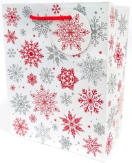 Пакет паперовий 140г/м2, НОВИЙ РІК, матова ламінація, 18х23х10 см, GB-24025 5 шт. в уп. 