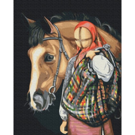 Картина за номерами: Мандрівниця ©Valeriya Macarenco 40*50 BS53293