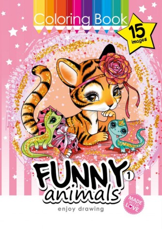 Раскраска, 80г, 210х297 мм, 16 л., А4,Скоба диз.22172