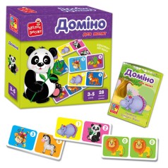 Гра розвиваюча з липучками "Доміно. Зоопарк"