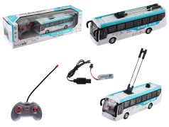 Тролейбус на радіокеруванні, з акумулятором, 35*10*10см 899-6G