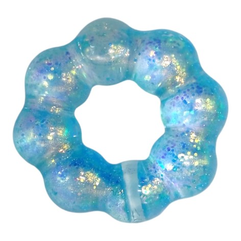Антистрес браслет, гель блакитний
