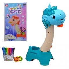 Проектор детский Жираф бирюзовый