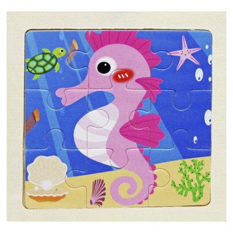 Деревянные пазлы с рамкой 