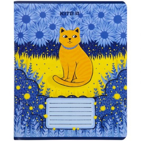 Тетрадь в клетку "Тихая ночь: Котик", 48 листов