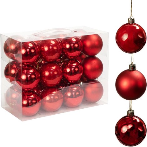 Набор шаров 24шт D6см 