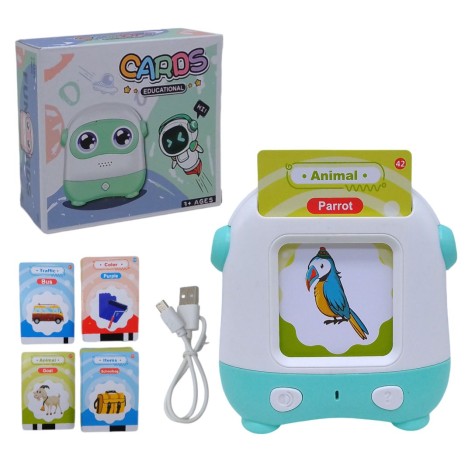 Кишенькова Алфавіт Монтессорі Робот 110 карток, англійська мова, зелений