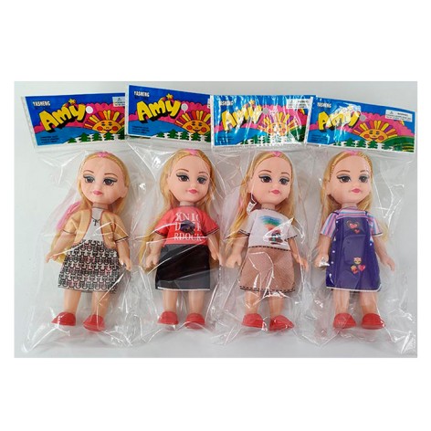 Кукла 15см, 4 вида, в п/е 10-20-3,5см 