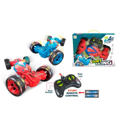 Р/К машинка 2,4G, 21см, 1:20, трюкова, світло, 2 кольори, на бат-ці, кор-ці, 28,5-23-6см 
