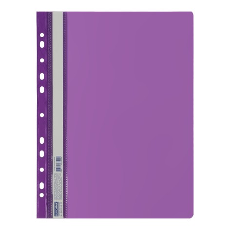 Папка-швидкозшивач з перфорацією, А4, фіолетовий, ціна за 6 шт.