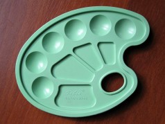 Палітра для малювання кольорова 5 шт. в уп.