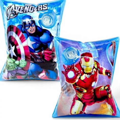 Детские нарукавники для плавания "Мстители / The Avengers" 15 см (ГОЛУБОЙ), 3-6 лет