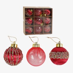 Новорічні ялинкові прикраси A-Toys 9 штук (C67514)