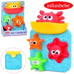 Гра для купання водоспад, 23,5см, краб-ковщик, рухливі деталі, присоска, мікс кольорів, кор-ці, 18-24,5-6см 