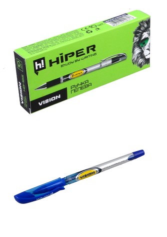 Ручка гелева Hiper Vision HG-155 0,6 мм 10 шт. синя