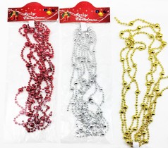 Ожерелья на елку 10мм*2,7м,3цв.(48*12)