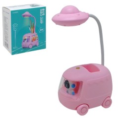 Настольная лампа Автобус НЛО м.BJJ118A розовый