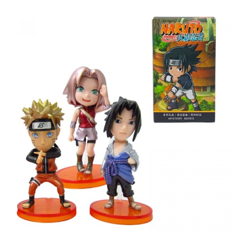 Фигурка героя "Аниме. Наруто / Naruto" ЦЕНА ЗА 1 ШТ, (6шт в дисплей боксе)