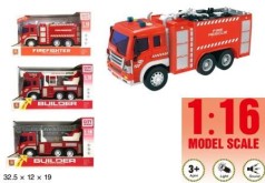 Пожежна машина іграшкова WY350A інерційна, музика, світло, в коробці 32*11,5*18,5