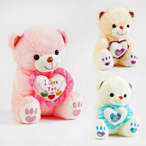 М'яка іграшка 3 види, мікс видів, висота 40 см, підсвітка 