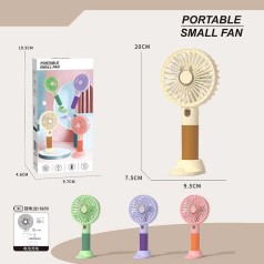 Вентилятор 4 види, 3 режими, USB Type-C, підставка, в кор. мікс видів 