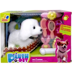 МʼЯКА ІНТЕРАКТИВНА ІГРАШКА СОБАЧКА (БІЛА)