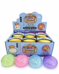 Іграшка-антистрес "Squeezy Dumplings"(м'який пельмень), маленький блискучий, розмір 5.5-6 см, /24/288/12шт в упак.