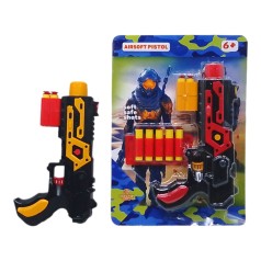 Бластер M-65PF с мягкими поролоновыми патронами на присосках