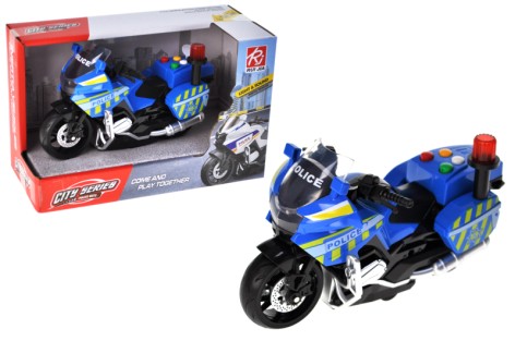 Мотоцикл инерционный, озвученный, со светом RJ9823C