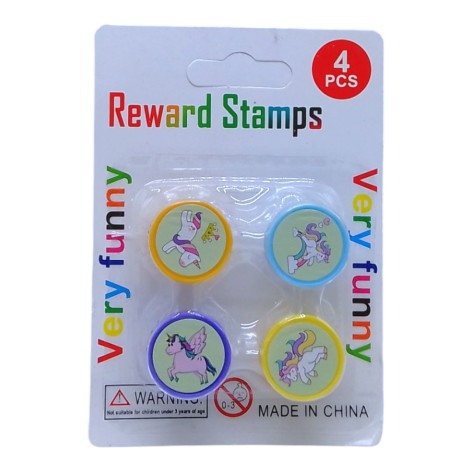 Набір штампиків 25мм*4шт. "Єдиноріг" у блістері (37795)