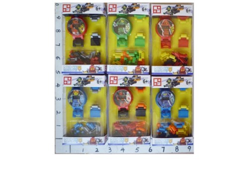 Конструктор-годинник 6 видів, в кор. 7*3*12см 